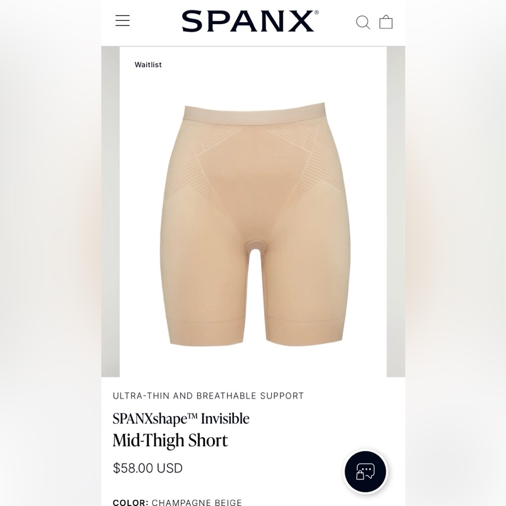 Spanx Thinstincts Shaper Shorts - Medium